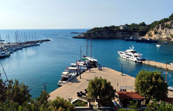 Catamarans and yachts available for charters out of Alonissos (Patitiri).