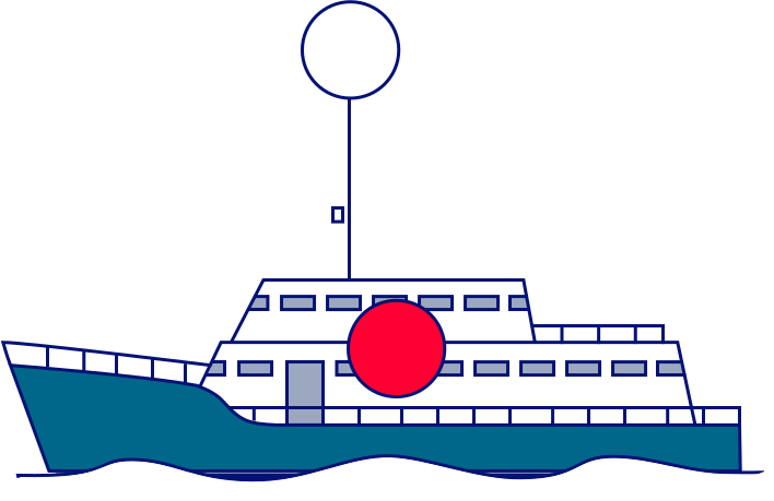 Power driven vessel shorter than 50 m abeam
