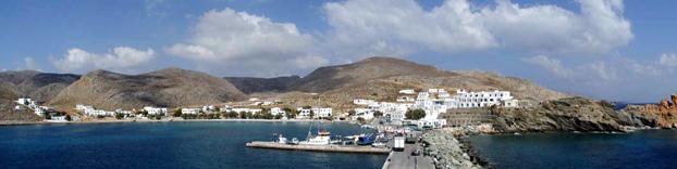 The port of Karavostasi on Folegandros