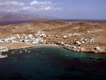 The port on Koufonisia island - in the background Naxos island.