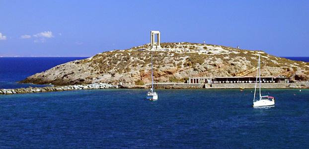 The marble gateway next to the port of Naxos