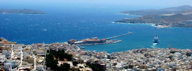 The magnificent port of Ermoupolis - east coast of Syros