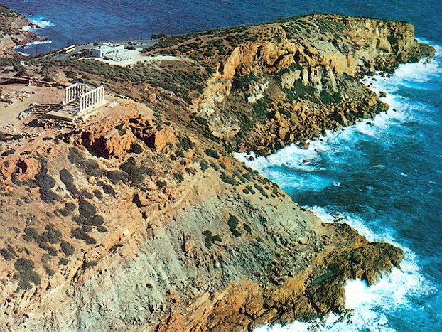 Sounion aerial view
