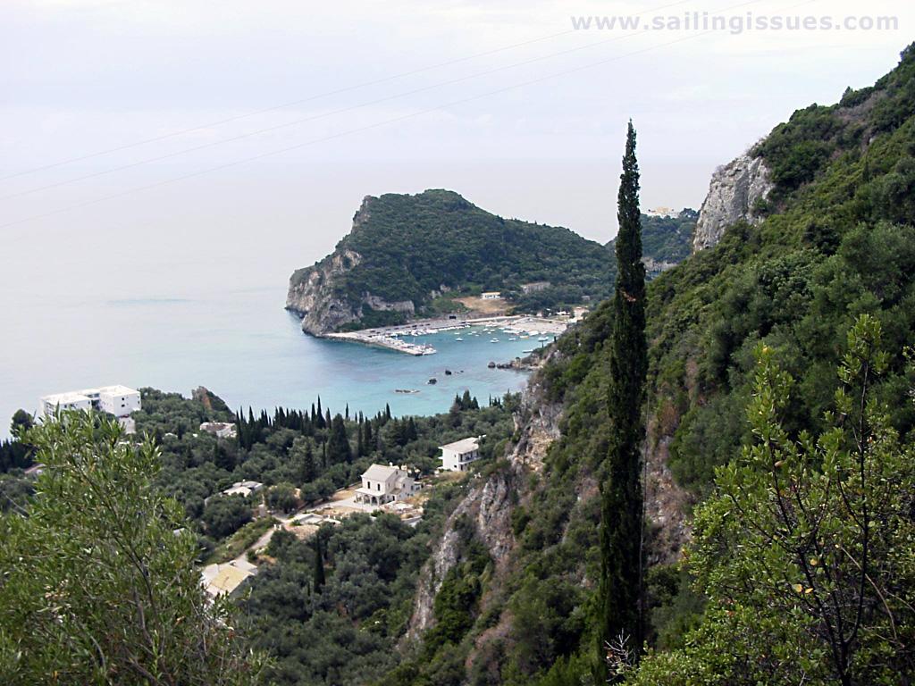 Corfu island: Paliokastritsa port - 1024 x 768 desktop wallpaper