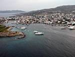 Aerial photo of Spetses port