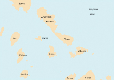 Northern Cyclades Greece, Imray chart G31