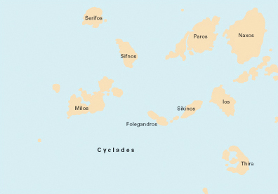 Southern Cyclades West Imray chart Greece G33
