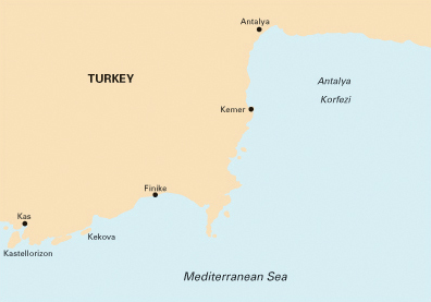 East Lycian Coast Turkey, Imray chart G40