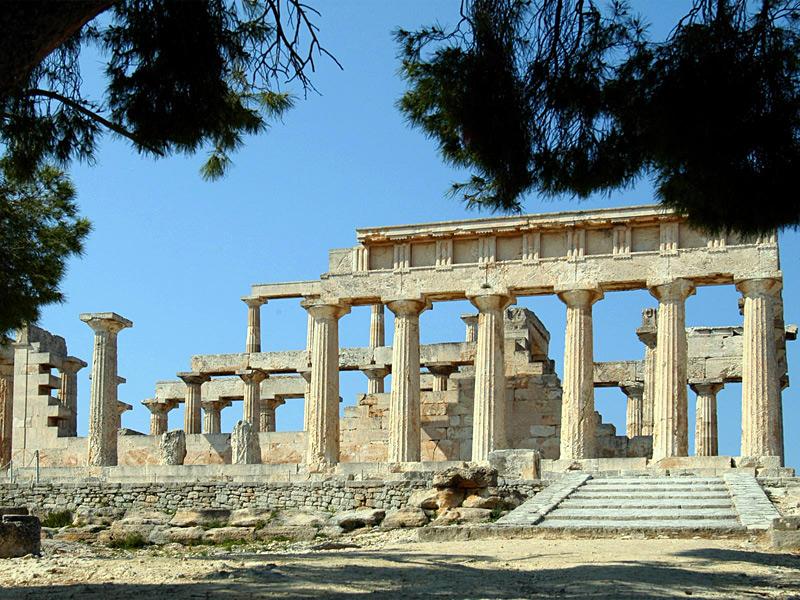 Aphaia temple on Aegina - Crewed yacht charters in Greece.
