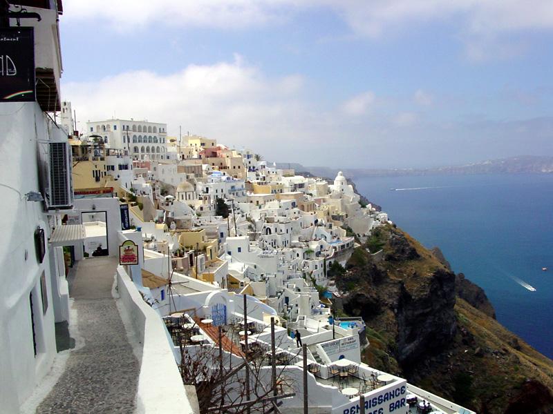 Thira village on Santorini