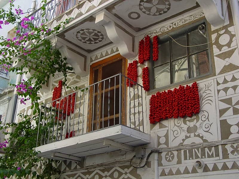 Architecture in Pyrgi on Chios