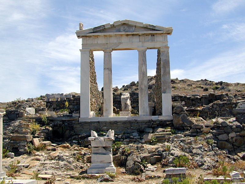 Delos Island - Temple of Aphrodite.