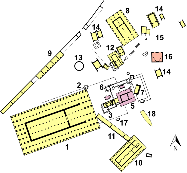 The Heraion of Samos was a large sanctuary to the goddess Hera.