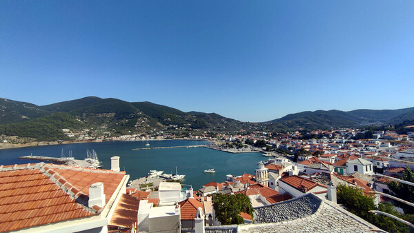 Yacht charters out of Skopelos port in the Northern Sporades.