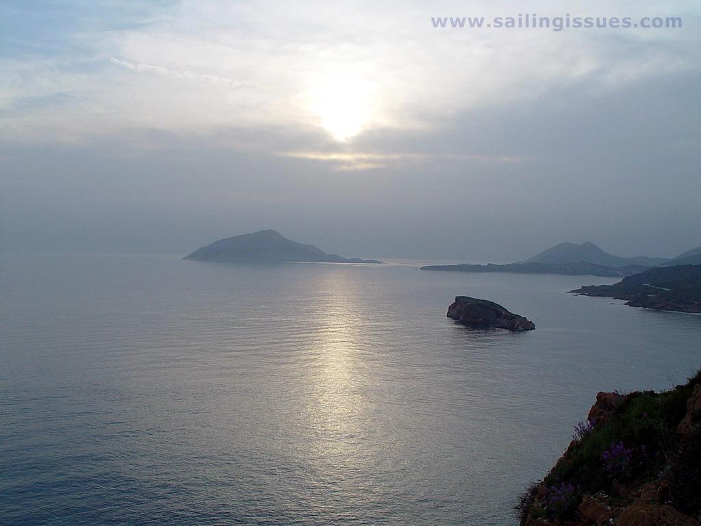 Sunset Cape Sounion - 1024 x 786 desktop wallpaper