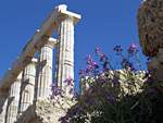 Poseidon temple at cape Sounion, south tip of Attica - Greece.