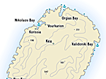 Sailing chart of Kea Tzia Island